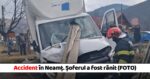 Accident de circulatie in Neamt in urma caruia a fost ranit soferul FOTO