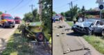 Accident serios la Caciulesti coliziune intre un tractor si o masina Trei barbati au fost transportati la spital