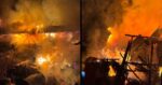 Adapost de animale cuprins de incendiu in Neamt