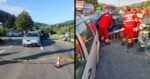 Tanara prinsa in masina dupa un accident in Neamt