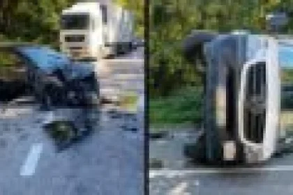 Impact rutier în Neamț: trei autovehicule implicate și două persoane rănite