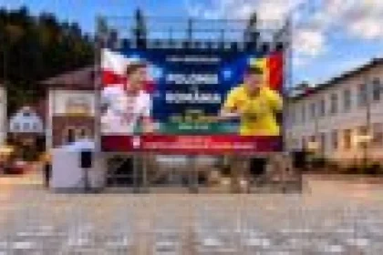Polonia – România, live pe ecranul uriaș de la Curtea Domnească